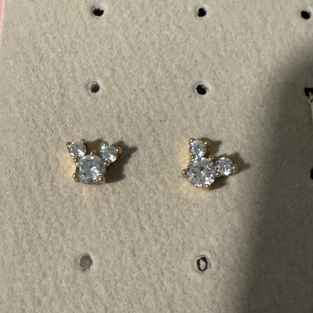 Elegant Gold and Silver Stud Earrings